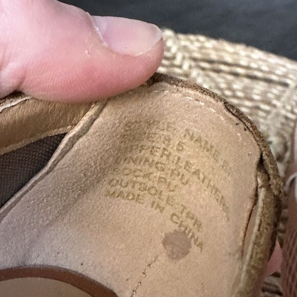 SAKS FIFTH AVENUE Brynn Leather & Mesh Flats In Brown Size 8.5 - Picture 14 of 14